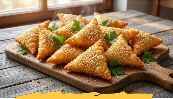 Hrskavi Trokuti sa Sirom i Susamom – Recept i Saveti