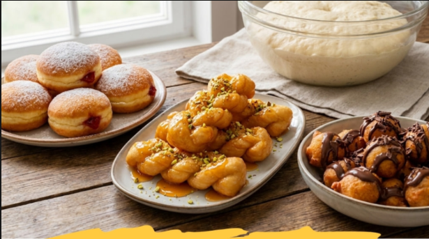 1 Testo – 3 Vrste Peciva (Krofne, Tulumbice i Čokoladne Kuglice)