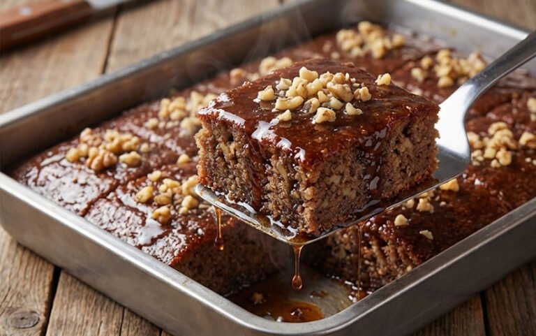 Mokri Kolač sa Orasima – Starinski Sočni Recept na Šolje