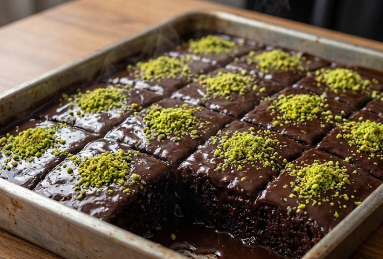 Turski Mokri Kolač (Islak Kek) – Originalni recept sa pistaćima