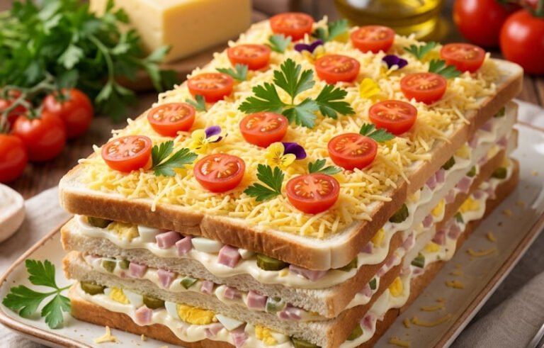 Slana Torta sa Tostom – Brzo predjelo bez pečenja