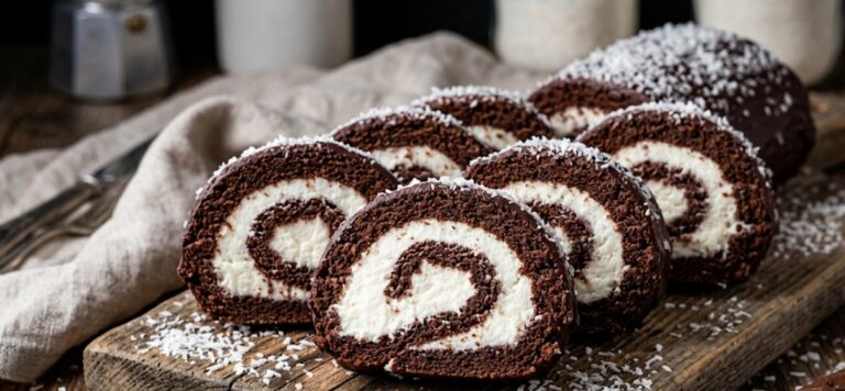 Brzi Bounty Rolat Bez Pečenja – Savršen Recept sa Kokosom