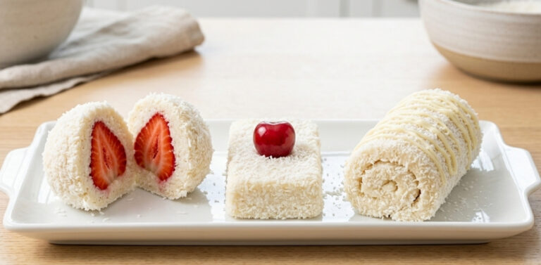 3 Voćna Kokos Kolača od Jedne Smese – Brzi Recepti Bez Pečenja