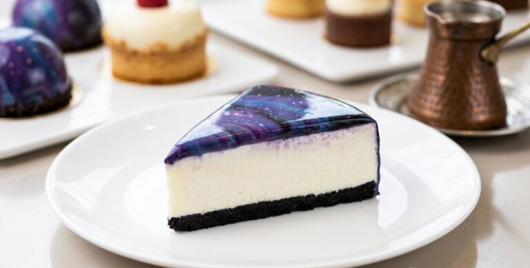 Staklena Čizkejke Torta – Recept za Mirror Glaze Galaksija Kolač