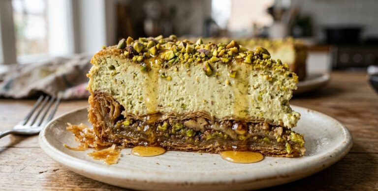 Viralni Pistaći Baklava Čizkejk – Recept koji je Osvojio Internet