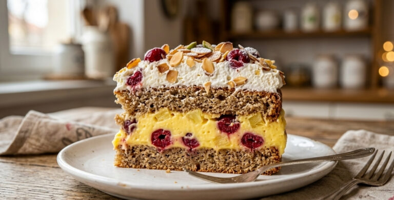 Čuvena Moskva Šnit Torta – Originalni Recept sa Višnjama i Ananasom