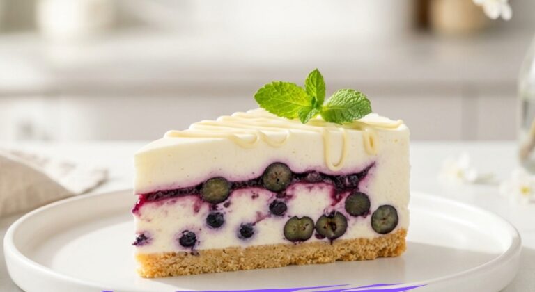 Osvežavajuća Torta sa Borovnicama – Recept Bez Pečenja