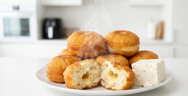 Mekane Slane Krofne sa Feta Sirom – Recept za Vazdušasto Testo