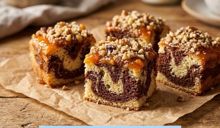 Šareni Kolač sa Džemom – Brzi mramorni biskvit na čaše