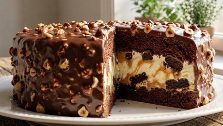 Ferrero Torta Bez Pečenja – Luksuzni Čokoladni Recept Gotov za 20 Minuta