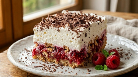 Brza Torta sa Malinama – Recept Bez Pečenja Gotov za 20 Minuta