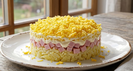 Slojevita Mimoza Salata – Najbolji Recept Za Prazničnu Trpezu