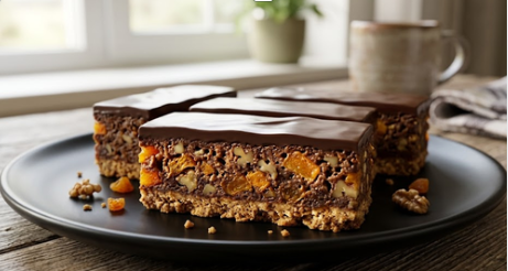 Kocke sa Kajsijama i Čokoladom – Savršen Recept Za Prhki Kolač