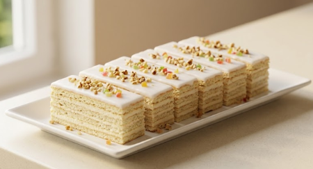 Bele Rozen Kocke Sa Orasima – Najbolji Recept Za Sitne Kolače