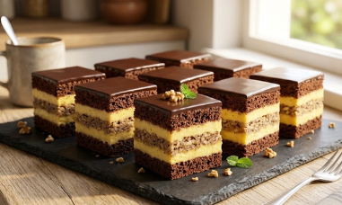 Slojevite Čokoladne Kocke Sa Orasima – Savršen Svečani Recept