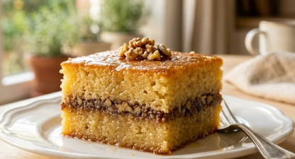 Sočni Kolač Sa Grizom I Orasima – Najbolji Starinski Recept