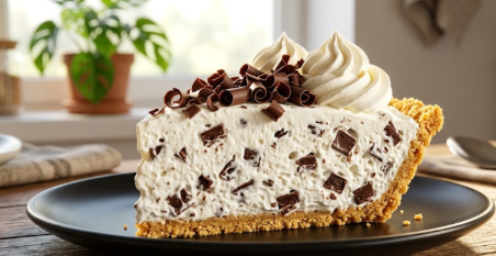 Kremasta Pita Sa Komadićima Čokolade – Recept Bez Pečenja