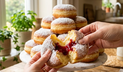 Posne Krofne Punjene Džemom – Najbolji Recept Za Meko Testo