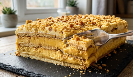 Kremasta Keks Torta Sa Karamelom – Brzi Recept Bez Pečenja