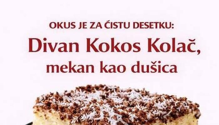 Neodoljiv Divan Kokos Kolač – Recept