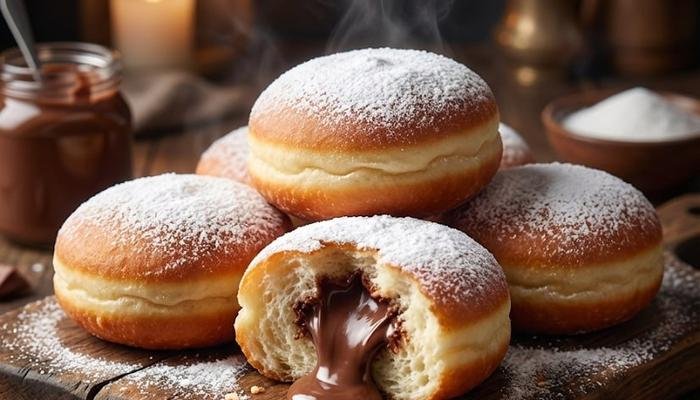 Mekane Domaće Krofne sa Nutellom