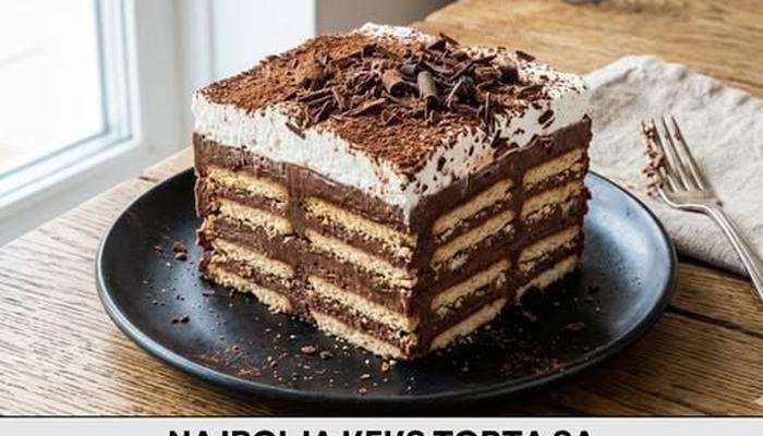 Recept za Keks Tortu sa Čokoladnim Pudingom