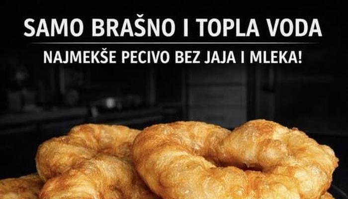 Najmekše Pecivo Bez Jaja i Mleka