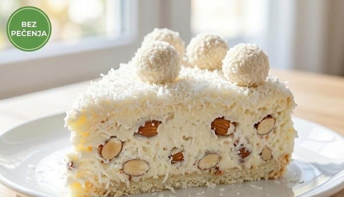 Brza Rafaello Torta za 10 Minuta