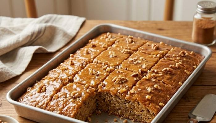 Sočni Kolač sa Medom i Orasima – Ukusna Poslastica