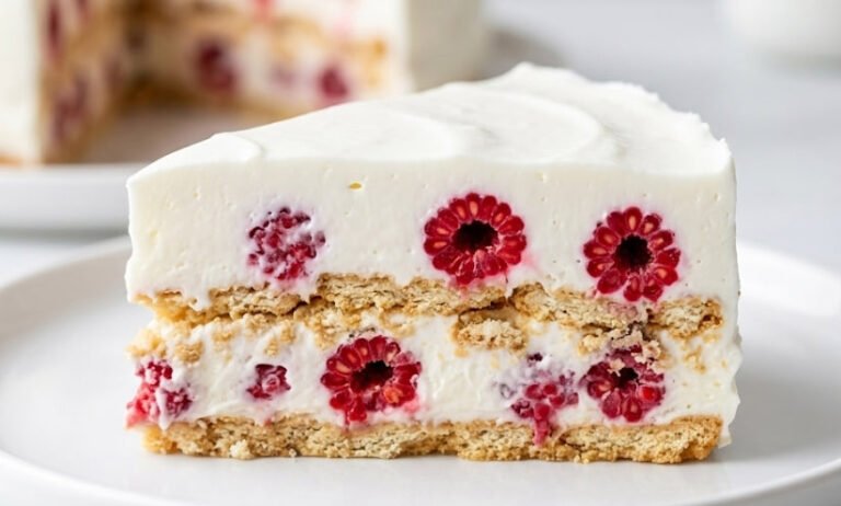 Brza Torta sa Pavlakom i Malinama – Voćni Recept Bez Pečenja