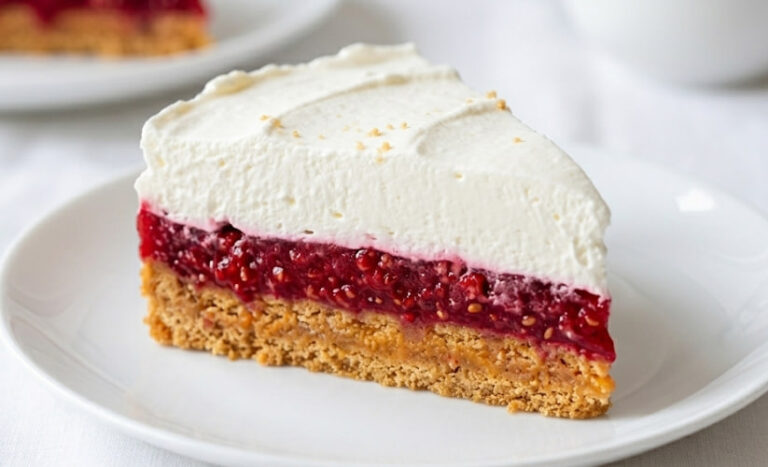 Plazma sa Malinama – Osvežavajuća Torta Bez Pečenja