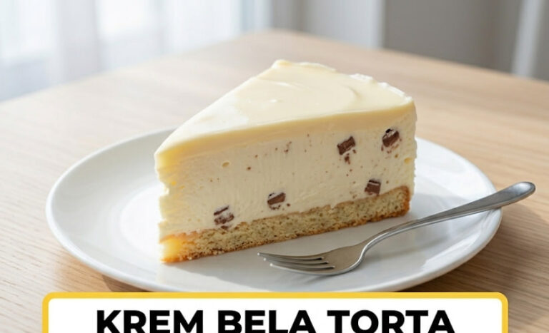 Krem Bela Torta sa Čokoladom – Najbrži Recept Bez Pečenja