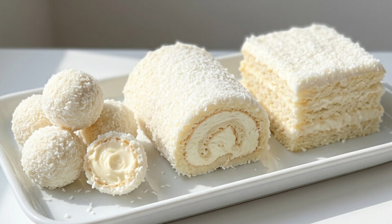 3 Kolača od Jedne Smese – Brzi Kokos Deserti Bez Pečenja