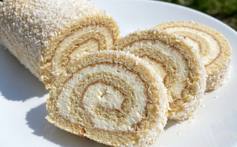 Beli Kokos Rolat – Najbolji Recept za Brzi Kolač Bez Pečenja