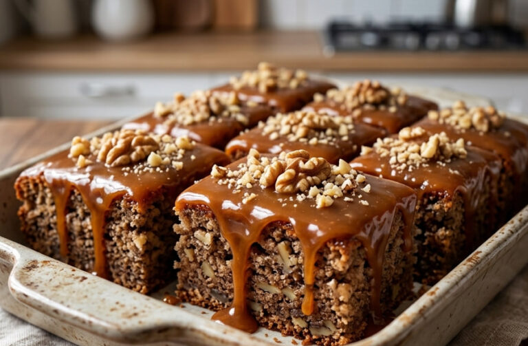 Sočne Kocke sa Orasima i Karamelom – Savršen Domaći Recept