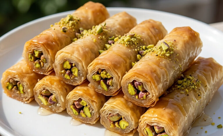 Baklava Rolls sa Pistaćima – Najbolji Recept za Hrskavu Baklavu