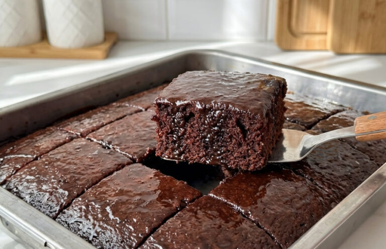 Čokoladne Kocke iz Tepsije – Najsočniji Recept za Zaliveni Kolač