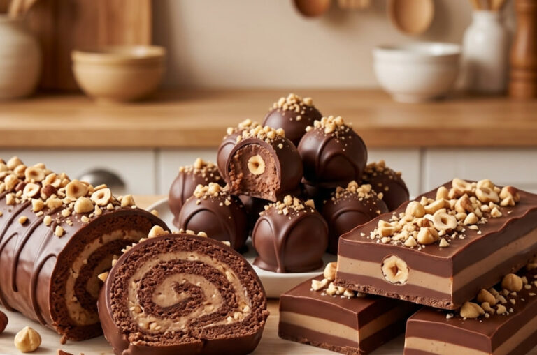 1 Smesa – 3 Lešnik Deserta: Brzi i Bogati Kolači Bez Pečenja