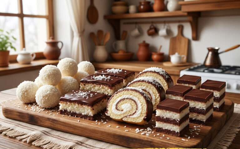 1 Smesa – 4 Čoko Kokos Deserta: Najbolji Kolači Bez Pečenja