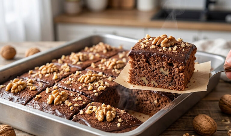 Brzi Čoko Orah Kolač iz Tepsije: Sočan i Vazdušast Desert