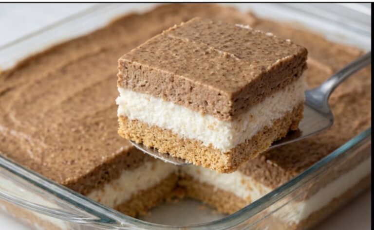 Pesak Torta Recipe: Bina Oven-e Toiri 3-Layer Dessert