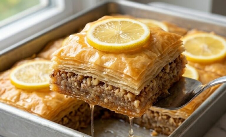 Domaća Limun Baklava: Recept Za Osvežavajući Zaliveni Kolač
