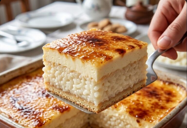 Sutlijaš Torta Recipe: Creamy Rice Pudding Cake