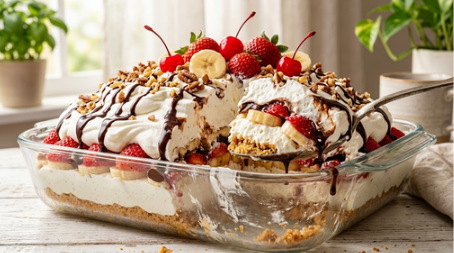 Kremasti Banana Split Kolač – Recept Bez Pečenja