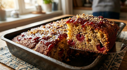 Sočni Kolač Sa Višnjama I Orasima – Brzi Starinski Recept