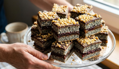 Starinski Slojeviti Kolač Sa Makom I Džemom – Domaći Recept
