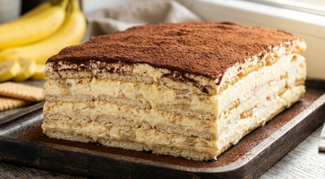 Brza Torta Sa Bananama I Keksom – Recept Bez Pečenja