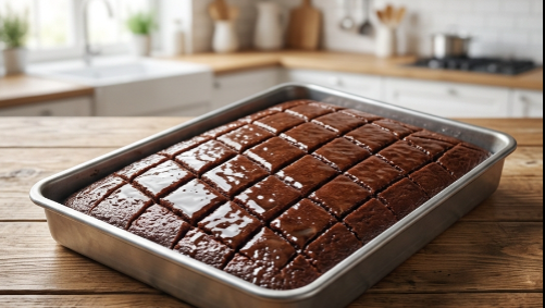 Čokoladna Ravanica Najbolji Recept za Sočan Zaliveni Desert