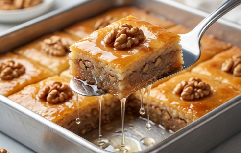 Starinske Tatlije Najbolji Recept za Zaliveni Desert sa Orasima