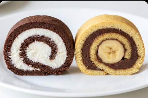 1 Smesa = 2 Vrste Rolata: Savršeni čoko-kokos i banana rolat bez pečenja